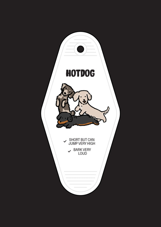 Hotdog Keychain