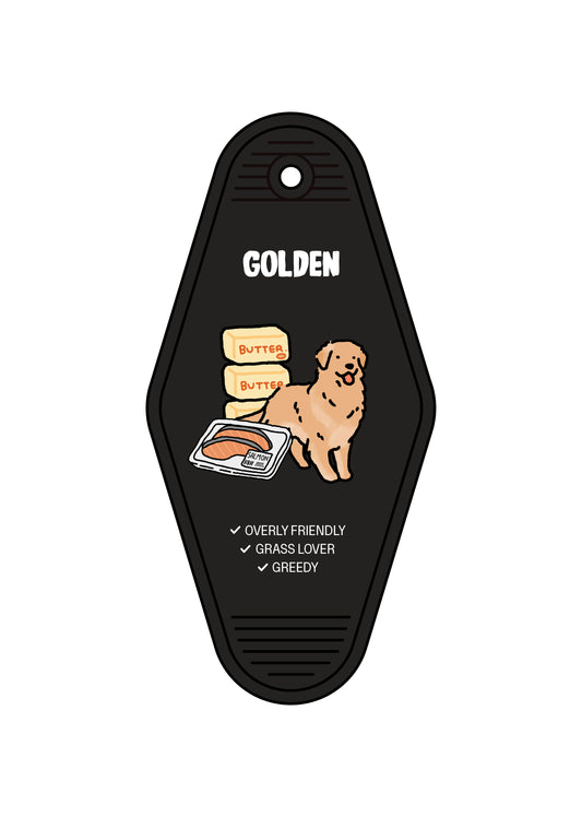 Golden Retriever Keychain