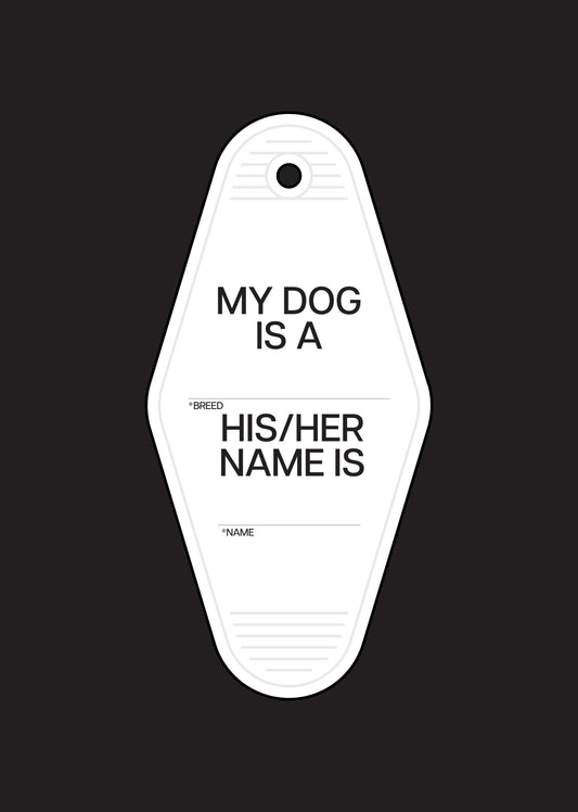 Your Dog's Nametag Keychain