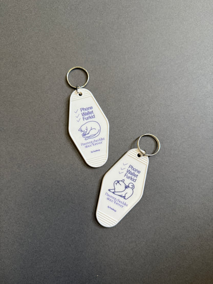 Cat Pawrent Checklist Keychain