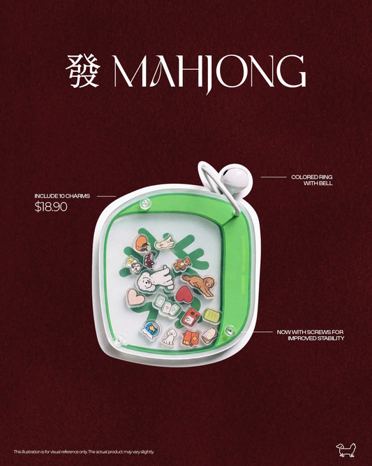 Mahjong Shaker Keychain
