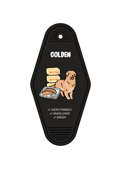 Golden Retriever Keychain