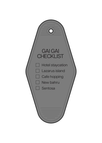 Gai Gai Checklist Keychain