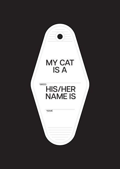 Your Cat's Nametag Keychain